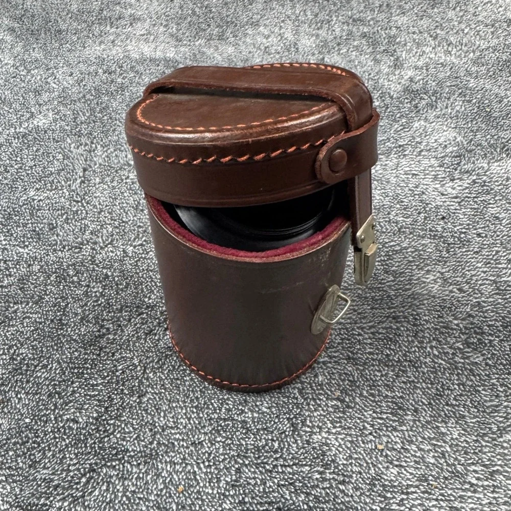 Vintage Carl‎ Zeiss Jena Tessar 50mm f2.8 Lens Germany w Leather Case